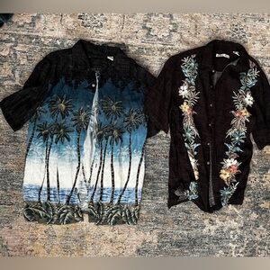 Two Men’s Hawaiian Shirts Batick Bay Size Medium
